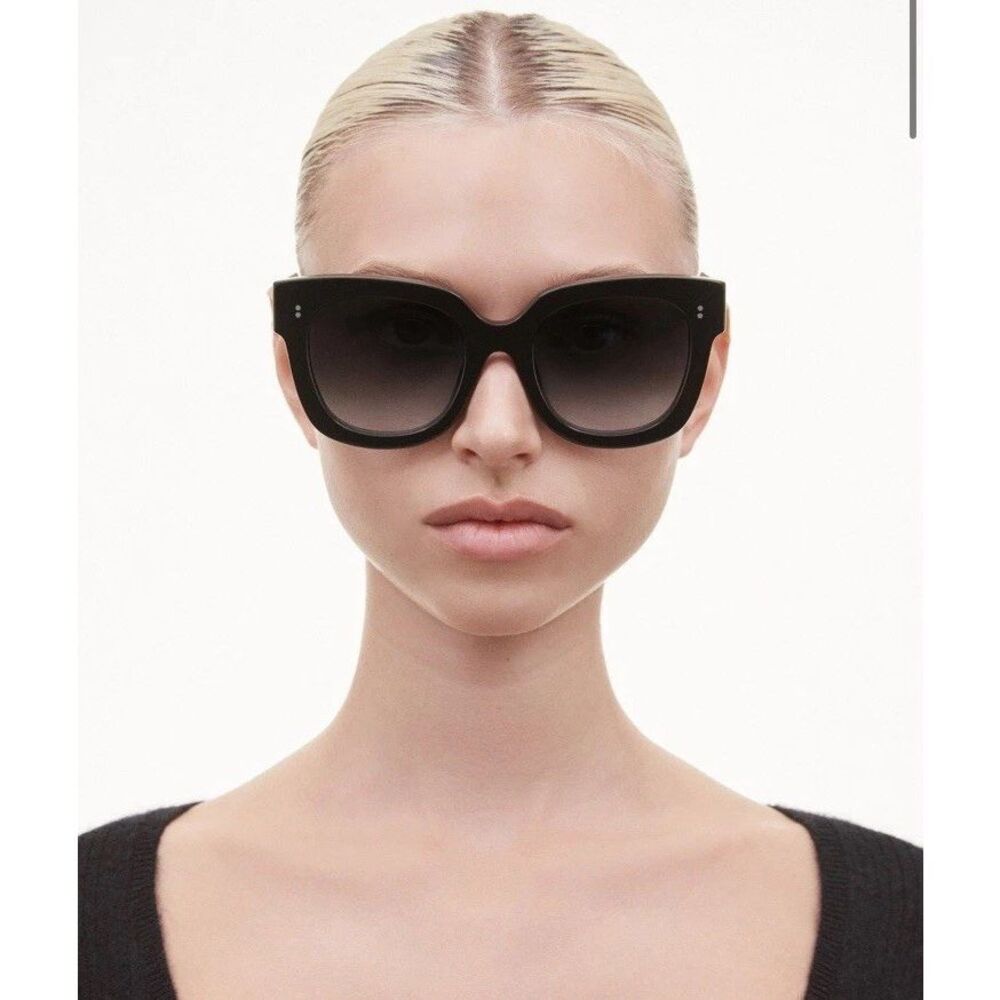 Chimi 08  Black Sunglasses 54/22 NWB